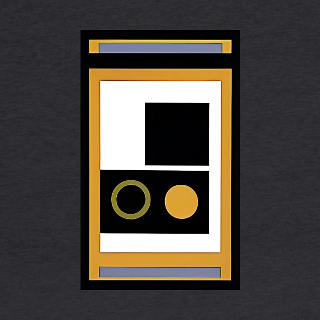 Abstract Modern: Black and Gold by ArtBeatsGallery